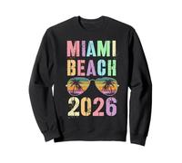 Amusant Miami Beach 2026 Vacation Surfer Trip Cousins Anniversaire Sweatshirt