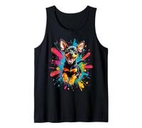 Amusant Miniature Pinscher Dog Splash Art Min Pin Lovers Débardeur