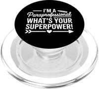 Amusant paraprofessionnel en Disant Quel est Votre superpouvoir PopSockets PopGrip pour MagSafe