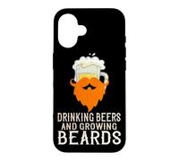 Amusant pour Boire des bières et Faire Pousser des Barbes Coque pour iPhone 16