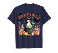 Amusant Sorcière Pingouin Halloween Il est Temps de remuer Le Pot T-Shirt