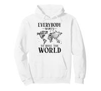 Amusant Tout Le Monde Veut gouverner Le Monde des Enfants étudiants Sweat à Capuche