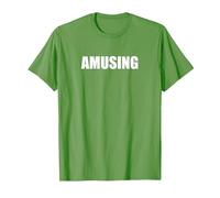 Amusant - Typographie de Mots drôles T-Shirt, Homme, Herbe, L