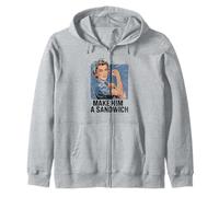 Amusant Vintage Fait de Lui Un Sandwich Sweat à Capuche