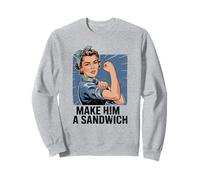 Amusant Vintage Fait de Lui Un Sandwich Sweatshirt