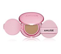 AMUSE Dew Power Vegan Cushion fond de teint longue tenue coussin pour une peau lumineuse et lisse teinte 04 Tan 15 g