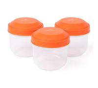 Amuse Rikko Boîte à Goûter Enfant | Set de 3 Boîtes de Conservation Alimentaire avec Couvercle, Meal Prep Snack | Boîtes Hermétiques pour Aliments | Idéal pour Rikko Lunchbox | Poppy