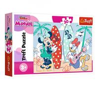 Amuse-toi avec Minnie la colorée ! Puzzle 30 éléments Trefl - idéal pour les petits amateurs d'aventure et de créativité ! Découvrez à quel point il est facile de créer de superbes images !