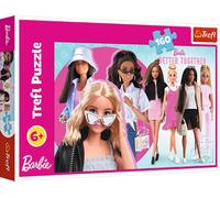 Amuse-toi dans le monde de Barbie ! Puzzle 160el avec ton héroïne préférée - parfait pour les petits artistes et les rêveurs ! Découvre le monde magique de Barbie avec Trefl !