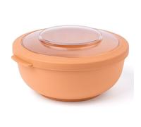 Amuse Tylla Saladier 1000ml | Boîte de Rangement avec Couvercle pour Meal Prep et Snacks | Boîte Plastique Alimentaire sans BPA pour Enfants et Adultes | Congélation, Lave-vaisselle | Peach