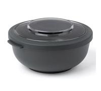 Amuse Tylla Saladier 1000ml | Boîte de Rangement avec Couvercle pour Meal Prep et Snacks | Boîte Plastique Alimentaire sans BPA pour Enfants et Adultes | Congélation, Lave-vaisselle | Charcoal