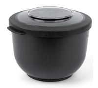 Amuse Tylla Saladier 1200ml | Boîte de Rangement avec Couvercle pour Meal Prep et Snacks | Boîte Plastique Alimentaire sans BPA pour Enfants et Adultes | Congélation, Lave-vaisselle | Charcoal