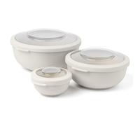 Amuse Tylla Saladier Set 3 Pièces 200ml, 1000ml, 2000ml | Boîte de Rangement avec Couvercle pour Meal Prep & Snacks | Boîte Alimentaire en Plastique Sans BPA | Compatible Lave-vaisselle | Oat
