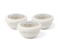 Amuse Tylla Saladier Set 3 Pièces | 3x200ml | Boîte de Rangement avec Couvercle pour Meal Prep & Snacks | Boîte Alimentaire en Plastique Sans BPA | Compatible Lave-vaisselle | Oat