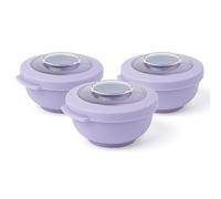 Amuse Tylla Saladier Set 3 Pièces | 3x200ml | Boîte de Rangement avec Couvercle pour Meal Prep & Snacks | Boîte Alimentaire en Plastique Sans BPA | Compatible Lave-vaisselle | Lavender
