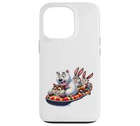 Amusement Animal ludique Aventure Balade Coque pour iPhone 13 Pro