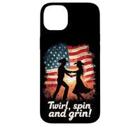 Amusement de Danse carrée Twirl, Spin and Grin Coque pour iPhone 14 Plus