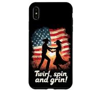 Amusement de Danse carrée Twirl, Spin and Grin Coque pour iPhone XS Max