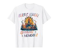 Amusement-Parc d'attractions Thème-Parc Fête foraine Foire T-Shirt Graphique avec Valeur, Homme, Blanc, S