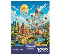 Amusement Park Balades Puzzle 1000 Pièces Balade pour Adultes Jeu De Défi Familial Décoration Intérieure Jeux Éducatifs Cadeaux d'anniversaire pour Noël Tueur Ennuyeux 38x26cm/1000pcs