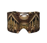 aMuseum Masque cache-oreilles et yeux imprimé trésors - Doux et respirant, idéal pour les voyages, la méditation et une utilisation de nuit