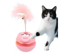 Amuseur Pour Chat | Jouets D'enrichissement Pour Chat À Balles Tournantes | Accessoires Pour Chaton Avec Clochette À Plumes Fournitures Pour Animaux Jeux D'Intérieur Pour Enrichissement Exercice Et An