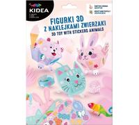 Amusez-vous en 3D Figurine d'animal avec autocollants KIDEA - Créez, décorez et développez l'imagination de votre enfant Le cadeau idéal pour les petits amoureux des animaux.