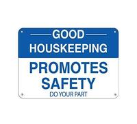 amusFlynnel Panneau d'avertissement « Good Housekeeping Promotes Safety Do Your Party » - 20,3 x 30,5 cm - En aluminium