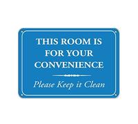 amusFlynnel Panneau d'avertissement « This Room is for Your Convenience Please Keep It Clean » - 30,5 x 40,6 cm