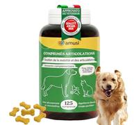 AMUSI 125 Comprimés Articulations - Glucosamine Chondroitine & Curcuma - Complément Alimentaire pour la Mobilité Quotidienne et Le Bien-Être Articulaire