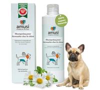 amusi Shampoing pour Chien Peau Sensible - Shampooing Idéal pour Tous Les Types de Dermatite - Shampoing Chien Anti Démangeaison, Effet Calmant pour Cuir Chevelu Sensible | 250 ML