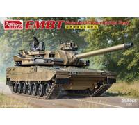 Amusing Hobby 35A066 EMBT - Enhanced Main Battle Tank - 1:35 Maquette Kit - KNDS Prototype (Successeur Léopard 2) - Première édition avec bonus, impression 3D et chaîne mobile - Démonté