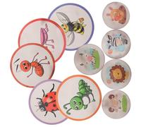 AMUSLESUR 10 feuilles Autocollants de Formation Potty pour Garçon Fille Stickers Changeant de Couleur Au Contact de Urine Lot de Motifs Animaux et Insectes Apprentissage Propreté Garçon