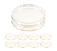 AMUSLESUR 10 pièces Lot de Boîtes de Pétri avec Gélose Pré-coulée pour Laboratoire Culture Bactérienne Analyses Scientifiques et Expériences Éducatives