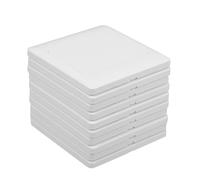 AMUSLESUR 10 pièces Plaque Murale Interrupteur Blanc Double Fonction Cache et Boîte de Jonction Installation Facile pour Rénovation Maison Design Intégré et Adaptable Décor Intérieur