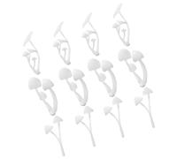 AMUSLESUR 12PCS Plastic Mini Mushroom Models with High Realism for DIY Craft Jewelry Accessories and Micro Landscape Decoration