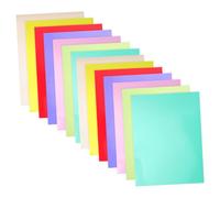 AMUSLESUR 14 Feuilles Calques Pvc A4 14 Feuilles Colorées Lecture Livres Amélioration Concentration Adaptés aux Garçon et Filles et Étudiants Difficultés de Lecture