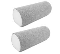 AMUSLESUR 2 Pièces Griffoir Mural Auto-adhésif pour Chat en Sisal Renforcé, Tapis à Gratter Compact en Polyester 30x13x11,5 Cm, pour Appartements et Simplifie Le Nettoyage