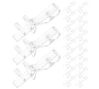 AMUSLESUR 22 Clips de Cantonnière 2,12 Pouces Transparents en Plastique Fixation Sécurisée et Discrète pour Stores Horizontaux pour Rideaux, pour Amélioration de L'habitat