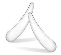 AMUSLESUR 2pcs Mini Spatule en Acier Inoxydable Argentée pour Crème Visage, Surface Lisse, pour Application de Soins, Portable Trousse de Maquillage