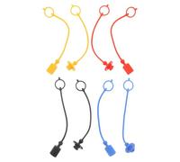 AMUSLESUR 4 ensembles Lot de Capuchons de Protection Hydraulique Bouchons Anti-poussière Mâles et Femelles Multicolores pour Raccords Rapides Facile à Installer et Maintien Sécurisé