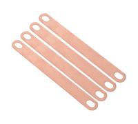 AMUSLESUR 4 Pcs Connecteurs en Cuivre pour Batterie Lithium Plaques de Module en Cuivre Espacement des Trous 100 Mm