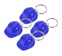 AMUSLESUR 4 pièces Porte-clés Casque Chantier Léger et Portable Décoration et Porte-clés pour Femmes Accessoire Original