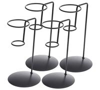 AMUSLESUR 4 pièces Support Cônes Crème Glacée Métal Porte Cornets Design Sûr pour Fêtes Mariages Marchés et Stands Estivaux