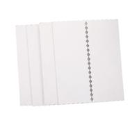 AMUSLESUR 4 Pièces Tableau D'affichage Pliable Blanc en Carton Ondulé à Trois Volets, Usage Polyvalent et Solide, pour Foires Scientifiques et Salons Professionnels