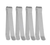 AMUSLESUR 4 Pinces D’Extinction pour Bougie en Acier Inoxydable, Outil de Sécurité pour Éteindre sans Fumée, Poignée Longue Compatible Plupart des Pots à Bougie, Accessoire Maison