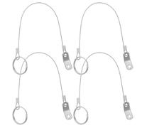 AMUSLESUR 4pcs Épingles de Sécurité à Libération Rapide en Acier Inoxydable avec Câble de Verrouillage Anti-perte pour Accessoires Bateau Sécurité Marine