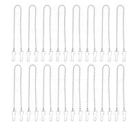 AMUSLESUR 50pièces Chaînes Acier Inoxydable pour Suspension de Plantes Supports Suspendus pour Pots pour Supermarché et Expositions Installation Facile