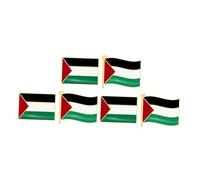 AMUSLESUR 6 Pièces Épingles Drapeau Palestine en Alliage, Pin's Nationaux Robustes pour Vêtements, Chapeaux ou Paquet, Design Créatif et Esthétique pour Accessoires Patriotiques