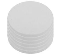 AMUSLESUR 6 Pièces Soucoupe Ronde Séchage Instantané et Antidérapante en Terre de Diatomée Blanche Lot de 10x10 Cm pour Pots et Cactus, pour Usage Extérieur et Bureau